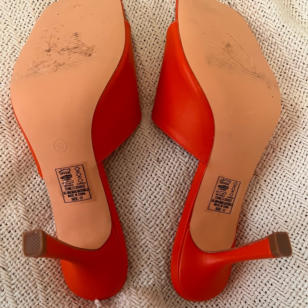 Women's Orange Heels - Picture 5 of 5